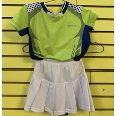 Футболка+юбка детский комплект зелён.